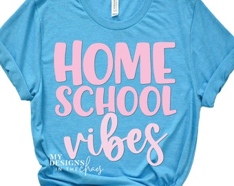 Homeschool Vibes SVG/ Homeschool SVG Cutting file for Silhouette or Cricut /dxf png eps svg cut file Homeschool Mom SVG File  Homeschool svg