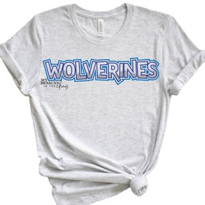 Wolverines SVG/ Wolverines PNG / Wolverines Cutting file for Silhouette or Cricut /dxf png eps, cut file Wolverine Spirit Wear SVG T-Shirts