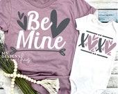 XOXO and Be Mine SVG bundle, Valentine SVG bundle for Silhouette and Cricut, Heart, svg png dxf eps, xoxo, Love, Hugs and Kisses, Valentine