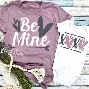 XOXO en Be Mine SVG bundel, Valentine SVG bundel voor silhouet en Cricut, hart, svg png dxf eps, xoxo, liefde, knuffels en kusjes, Valentijn