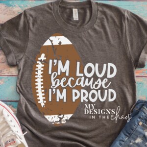 Football Mom SVG | Football Player Mom SVG | Silhouette and Cricut Cut File | Sports Mama SVG | Football svg | Loud Proud football svg file