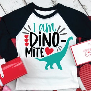 I am Dino mite SVG, Dinosaur Valentine SVG cutting file for Silhouette and Cricut, Boy Valentine svg, Dinosaur SVG, Kids Valentine svg png