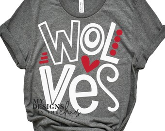 Wolves SVG/ Wolves PNG / Wolves Cutting file for Silhouette or Cricut /dxf png eps svg cut file Wolves Spirit Wear SVG File T-Shirts