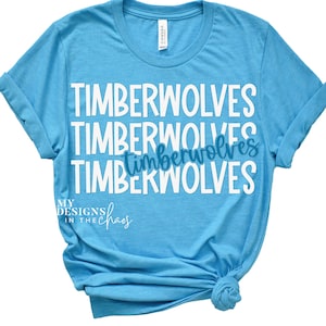 Timberwolves SVG/ Timberwolves PNG / Arquivo de corte Timberwolves para Silhouette Cricut, arquivo de corte png eps svg / Arquivo Spirit Wear SVG Camisetas