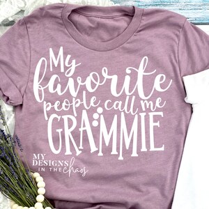 Blessed Grammie SVG Mother's Day svg cut file for silhouette cameo and cricut Grandma SVG mom svg my favorite people call me svg cut file