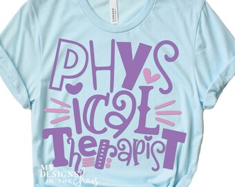 Physical Therapist SVG/ Physical Therapist Funky Font Cutting file for Silhouette Cricut /dxf png eps svg cut file, digital download, PT svg