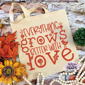 Spring SVG File/  Plant SVG Cutting File/ Love Cut File/ Silhouette / cut file for cricut / Cute svg/ craft cutting file