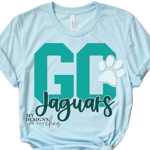 Go Jaguars SVG/ Jaguar PNG / Jaguar Cutting file for Silhouette or Cricut /dxf png eps svg cut file Jaguar Spirit Wear SVG File T-Shirts