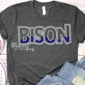 Bison SVG/ Bison PNG / Bison Cutting file for Silhouette or Cricut /dxf png eps svg cut file Bison Spirit Wear SVG File T-Shirts
