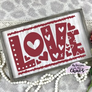 Love SVG cutting file Hearts design Silhouette and Cricut Love hearts file little boy little girl valentine&#39;s day cut file