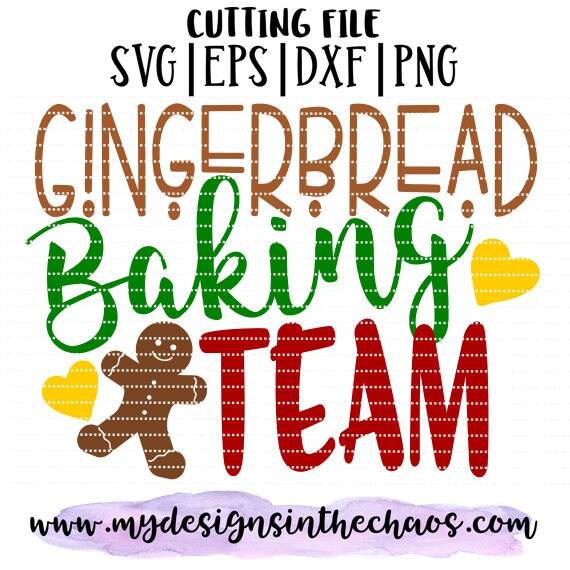 Download Free Gingerbread Baking Team Svg File Holiday Design Christmas Etsy SVG DXF Cut File