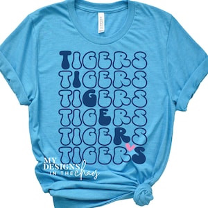 Tigers SVG/ Tigers PNG / Tigers Cutting file for Silhouette or Cricut /dxf png eps svg cut file / Tigers Spirit Wear SVG File for T-Shirts
