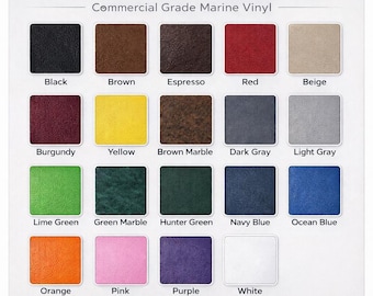 Tela de vinilo para tapicería – PVC de grado marino – Se vende cortada a medida – Vinilo resistente de 137 cm de ancho – Asientos y muebles para bricolaje