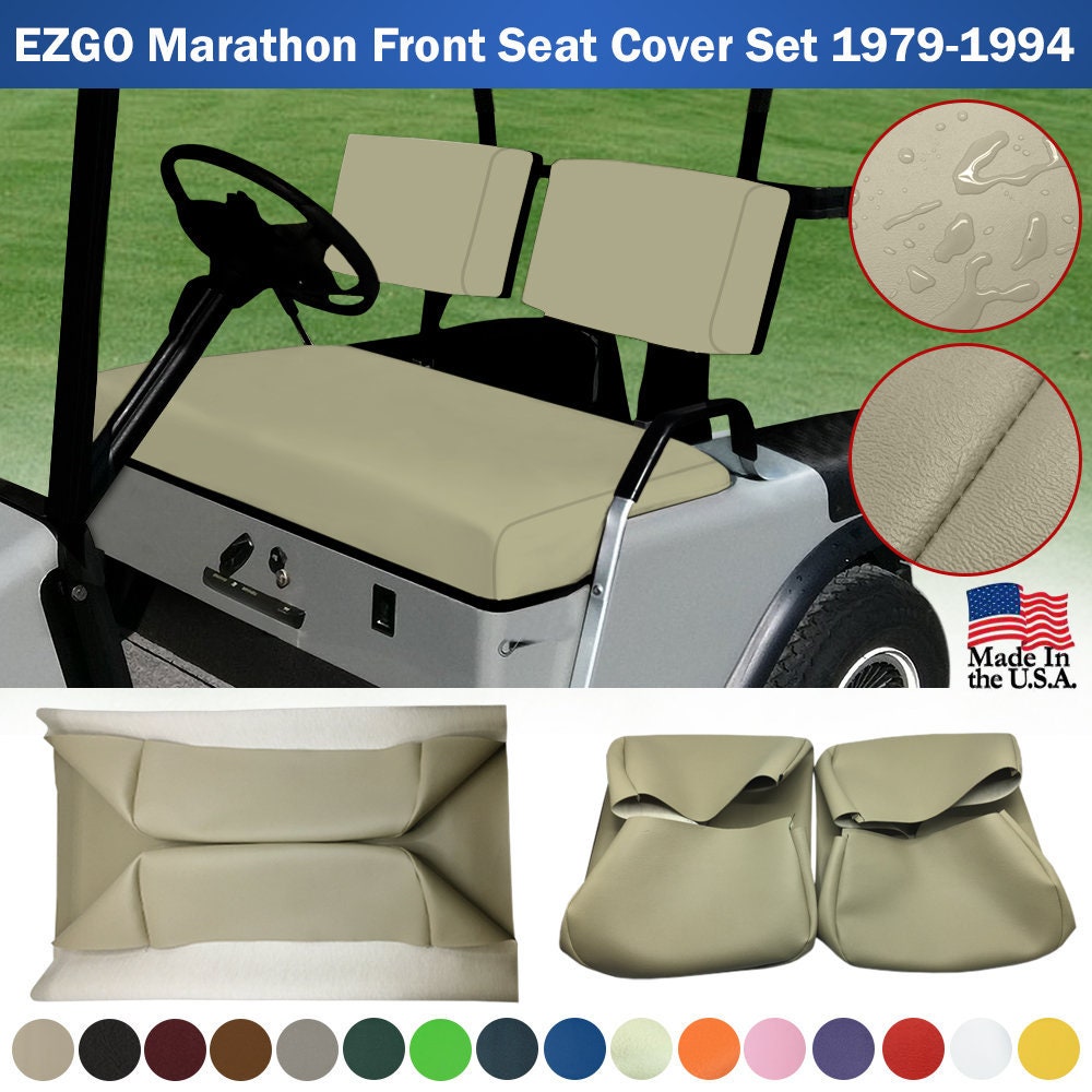 YUWEIDG0769 4 Passagier-Golfwagen-Sitzbezüge für Club Car DS Golf Carts OME  gewöhnliche Sitze, DS Golf Cart Sitzbezug vorne und hinten/hinten,  waschbarer Sitzbezug : : Sport & Freizeit