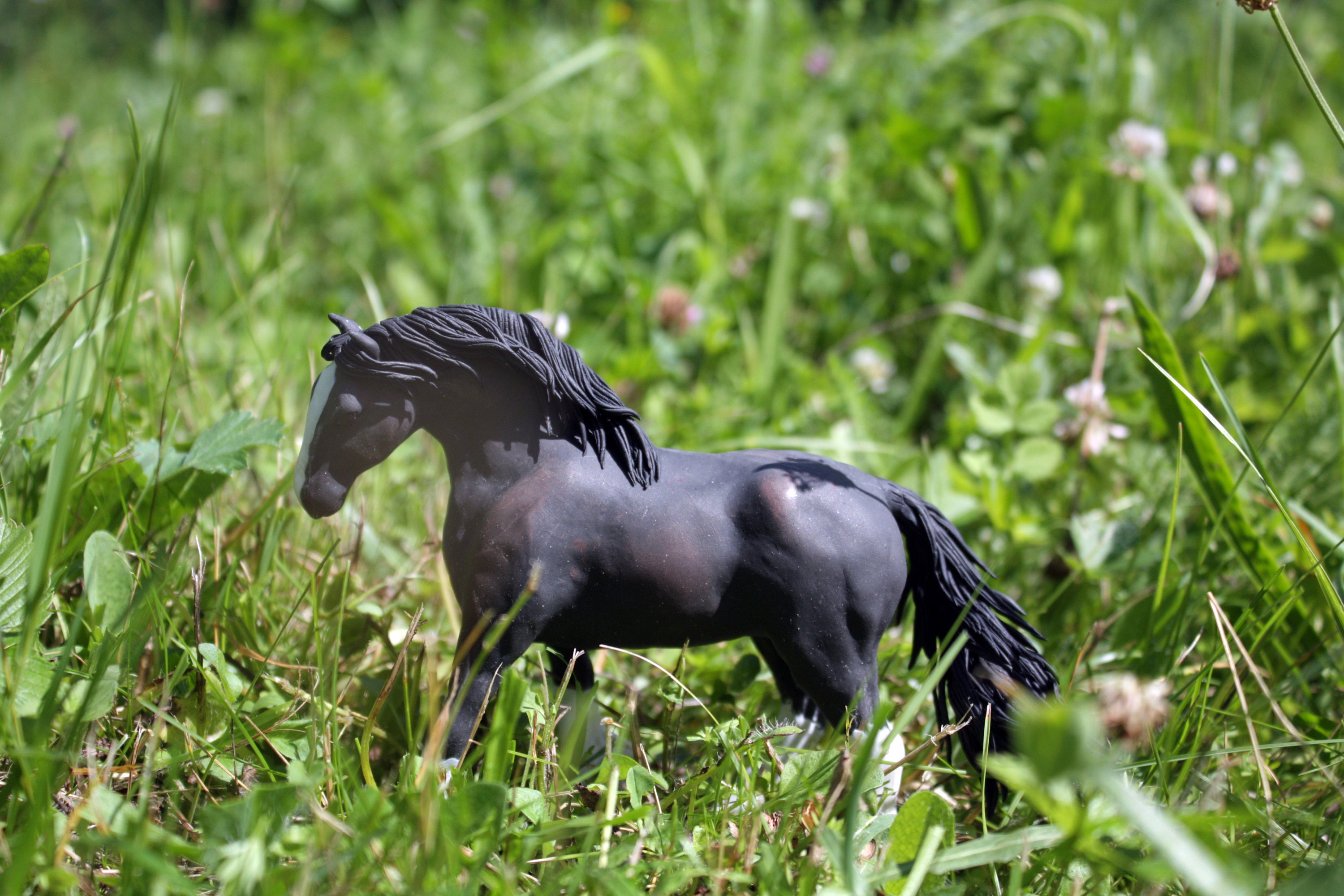 Drafthorse horse figurine black horse horse sculpture Etsy