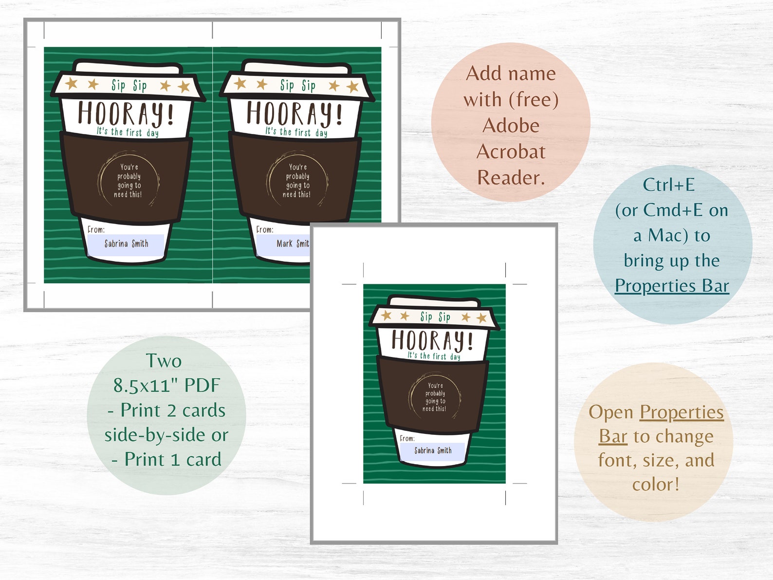 Printable Back to School Coffee Teacher Gift Card First Day - Etsy