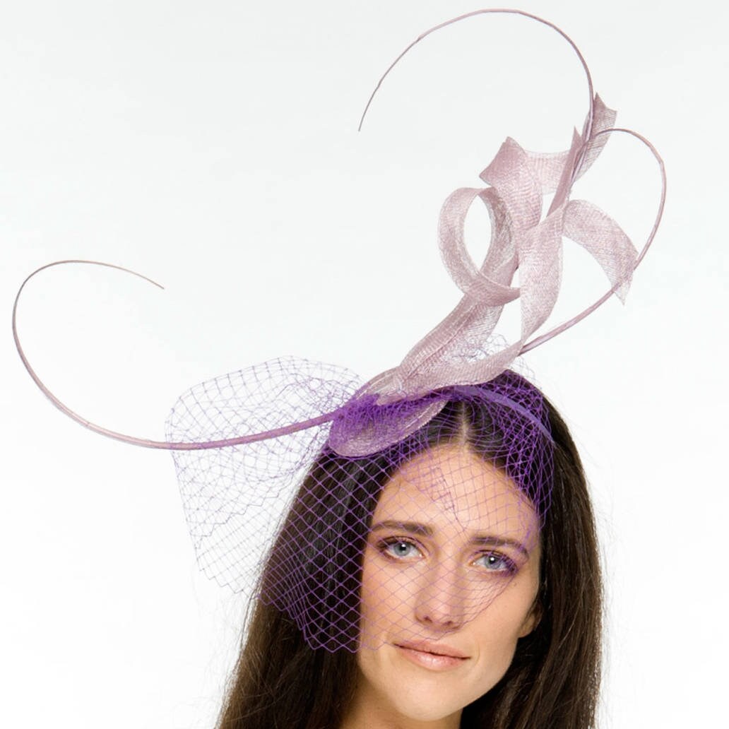 Issy Lilac Light Purple Fascinator 