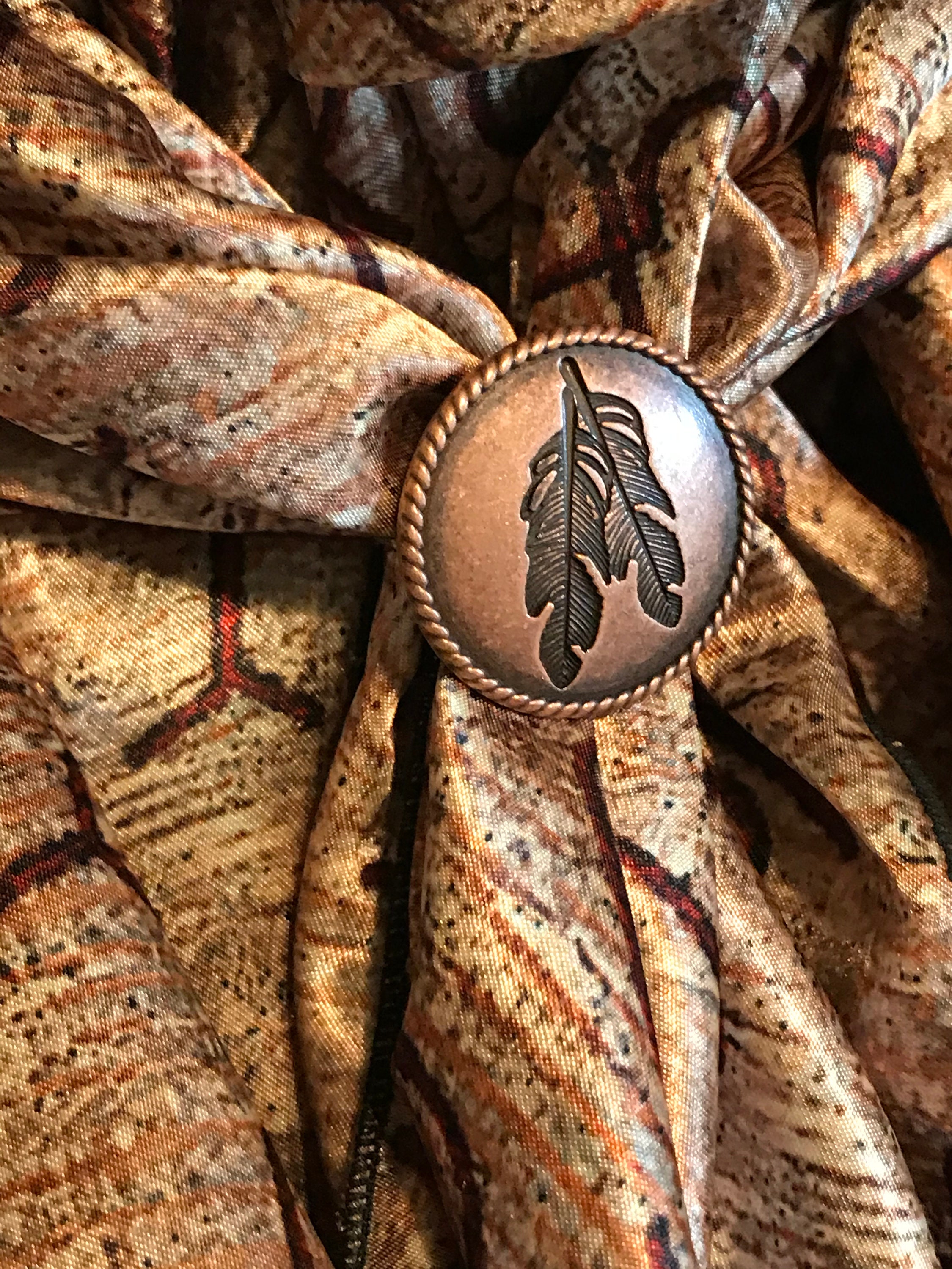 Scarf Slide Wild Rag Slides Silk Scarf Slides Western Etsy