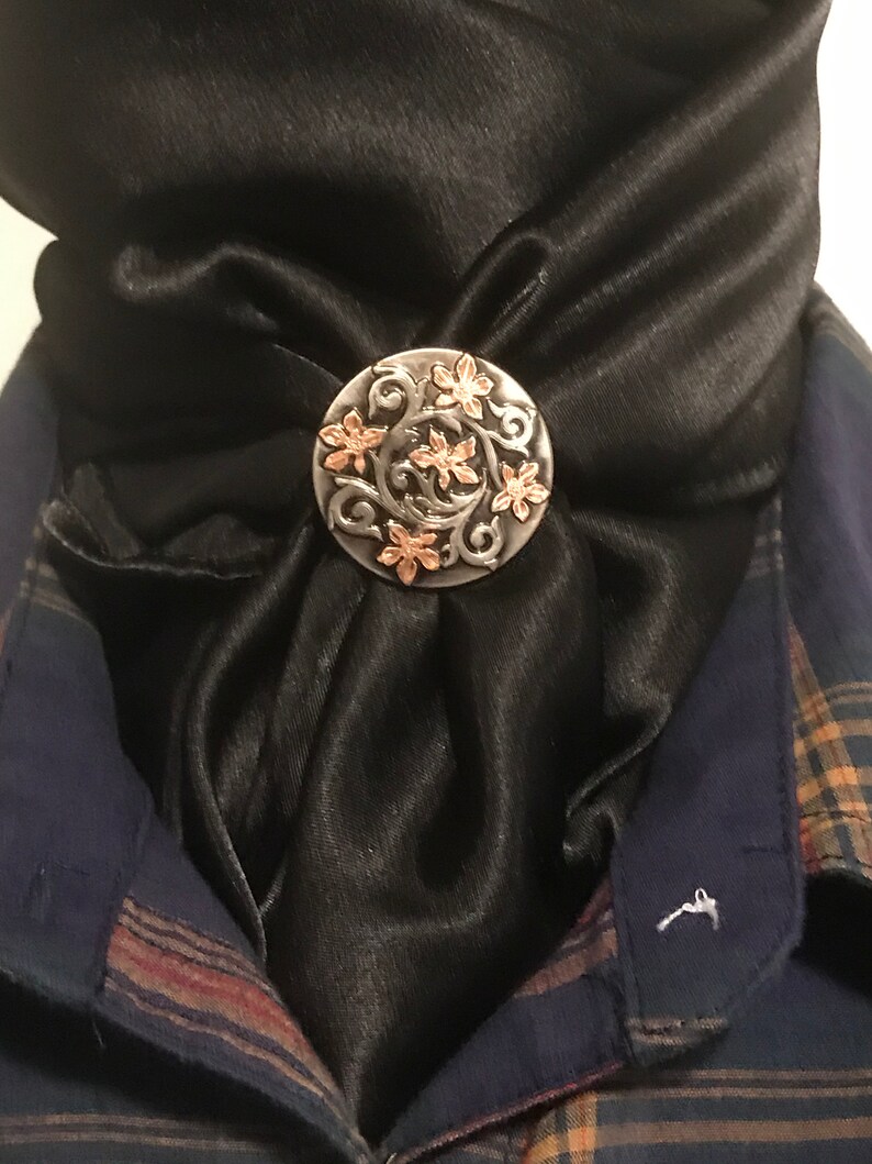 Scarf Slide Wild Rag Slides Silk Scarf Slides Western Etsy