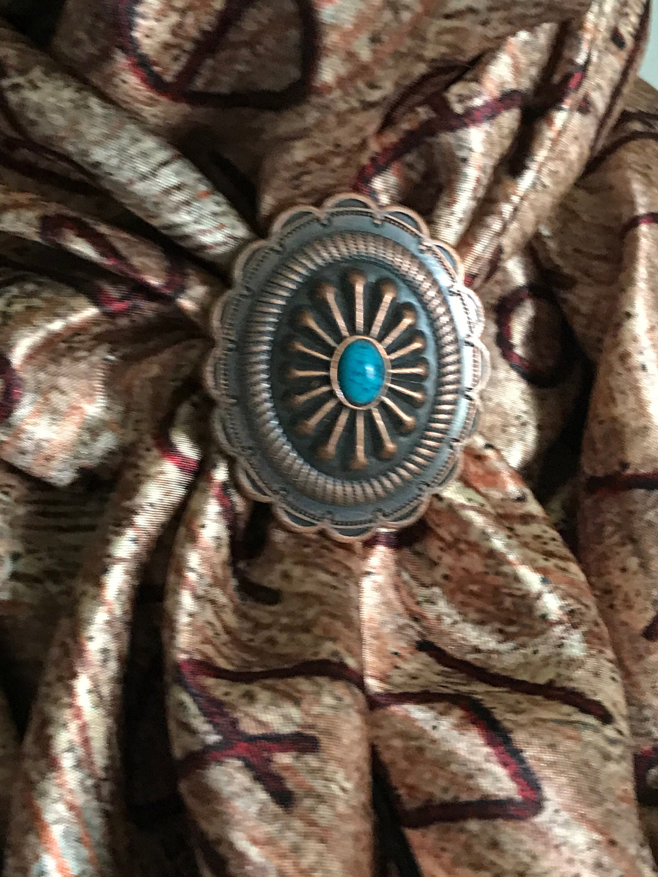 Scarf Slide Wild Rag Slides Silk Scarf Slides Western Etsy