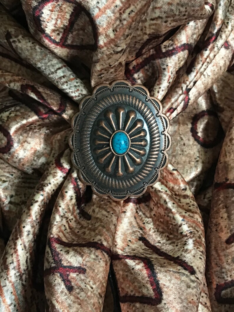 Scarf Slide Wild Rag Slides Silk Scarf Slides Western Etsy