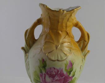 CLEARANCE Antique Vase Hand Painted Austria #236