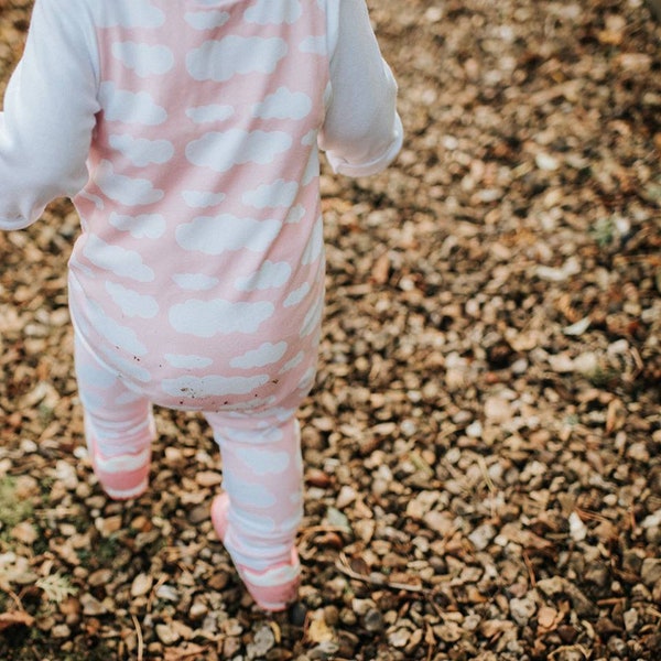 Pink Cloud Romper - Dungarees