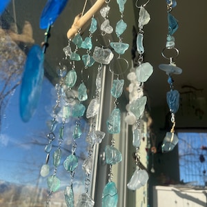 Beach glass sun catcher