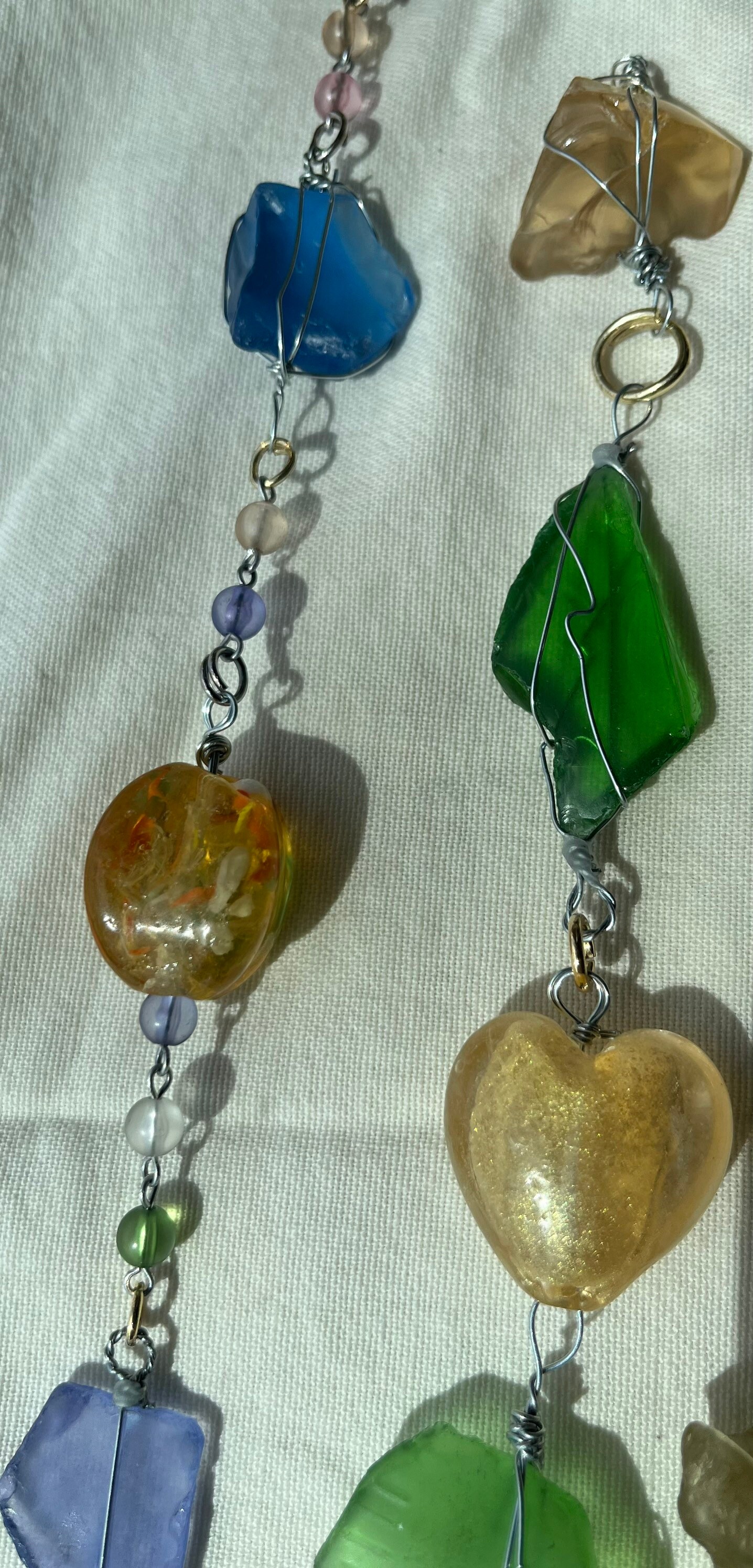 Beach Glass Window Decor 3strand Etsy