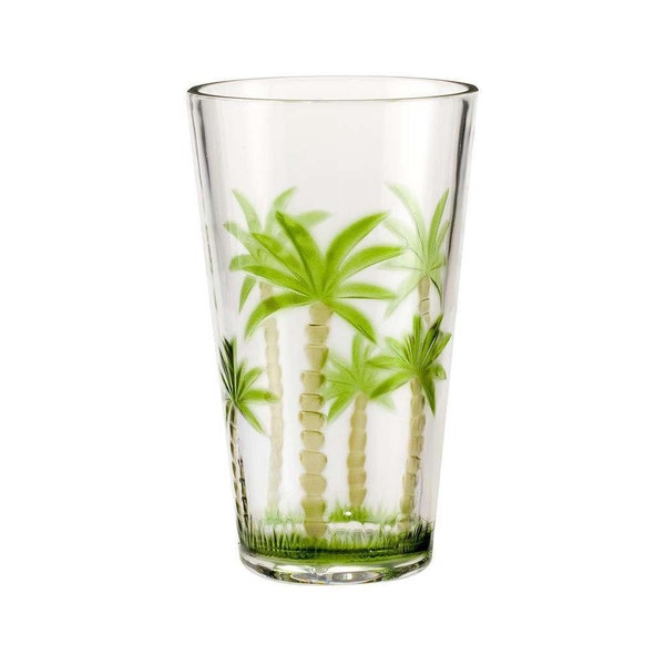 My Table Talk® Set of 4 - Acrylic Palm Tree Classic Series 21 Oz HB Tumbler