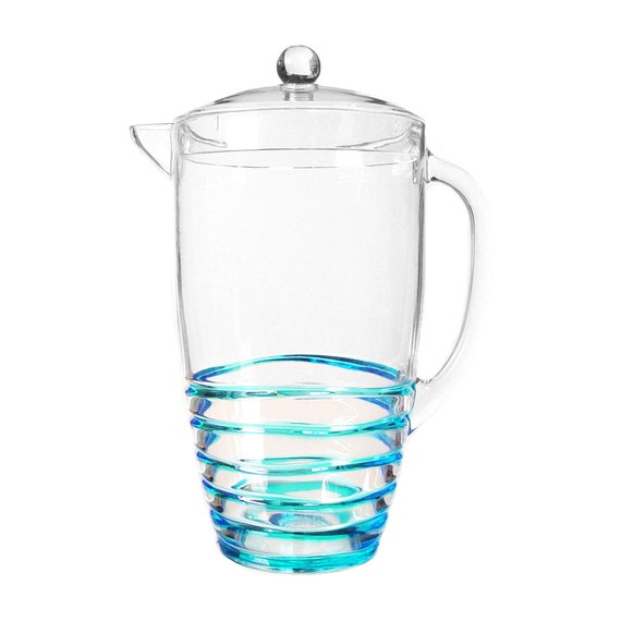 Acrylic Pitcher With Lid, Heavy Duty Heat Resistant Water Pitcher