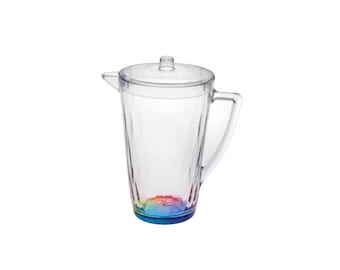 My Table Talk® - Acrylic Rainbow Diamond 2.5 QT Pitcher with Lid