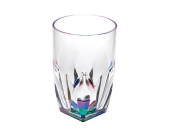 My Table Talk® Set of 4 - Acrylic Rainbow Diamond 17 Oz HB Tumbler