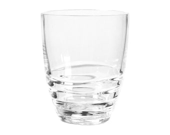 My Table Talk® Set of 4 - Acrylic Swirl Design 14 oz DOF Tumbler - Clear