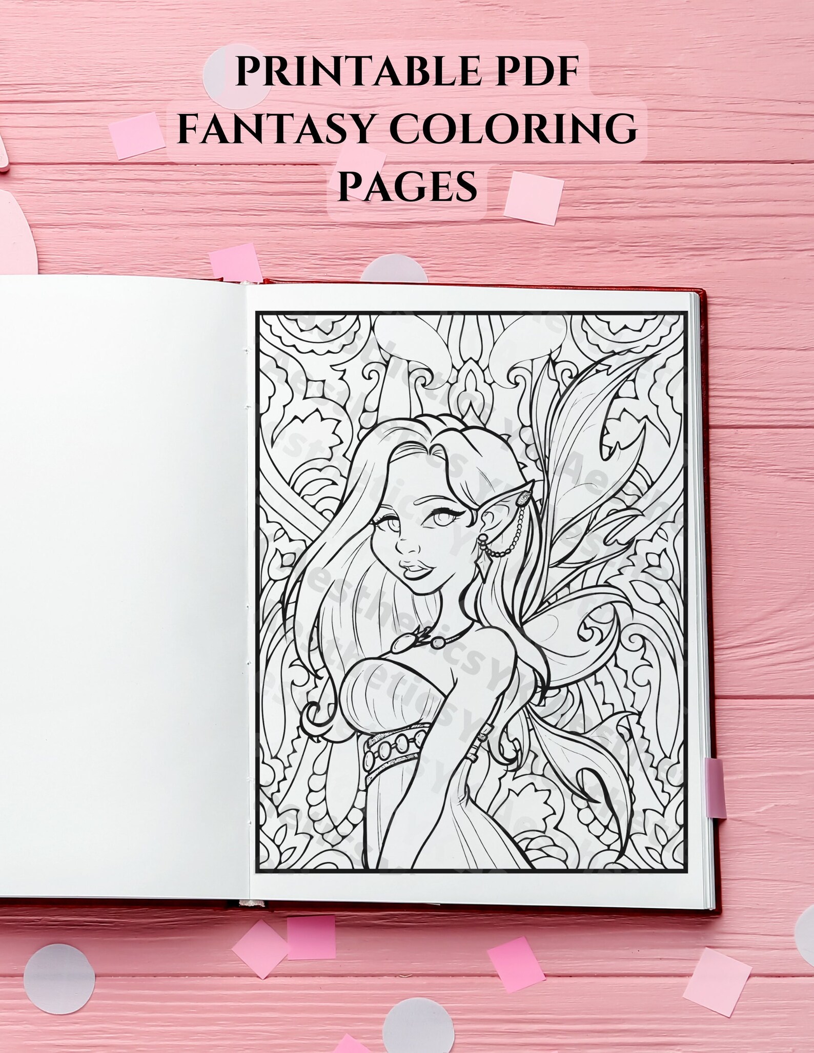 Fantasy Coloring Pages | Printable PDF File | Adult Coloring | Medieval ...