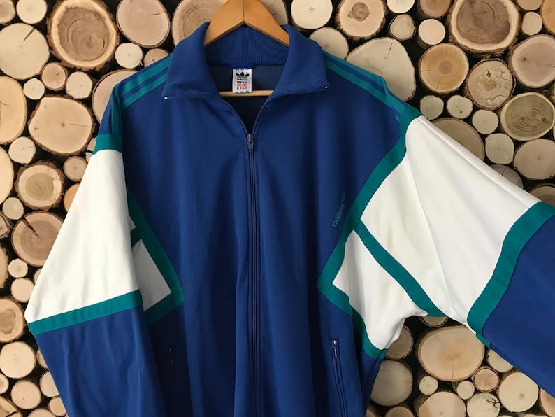 adidas vintage windbreaker jacket
