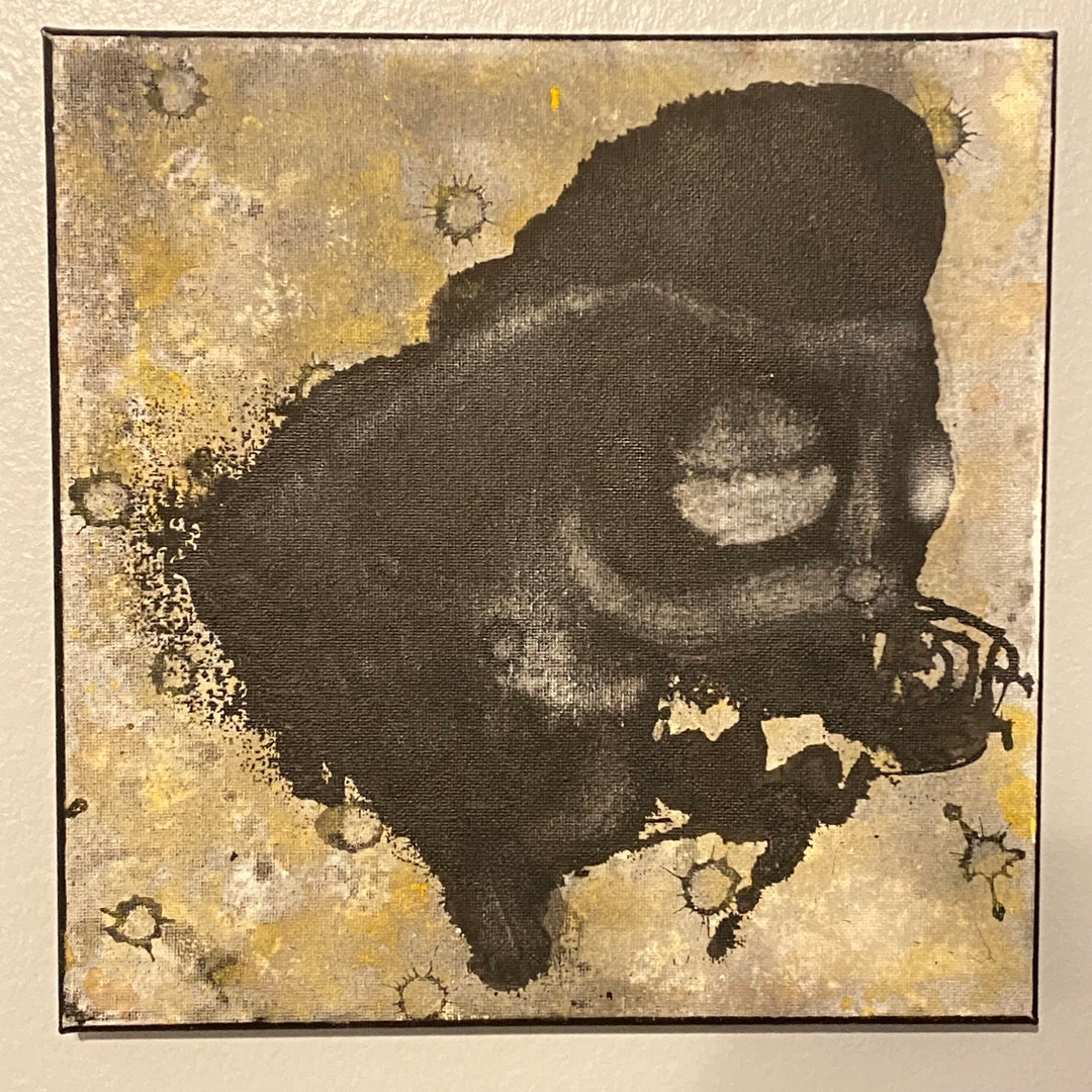 Emo Lorax - Acrylic and Ink on Canvas - 10x10inch - Etsy