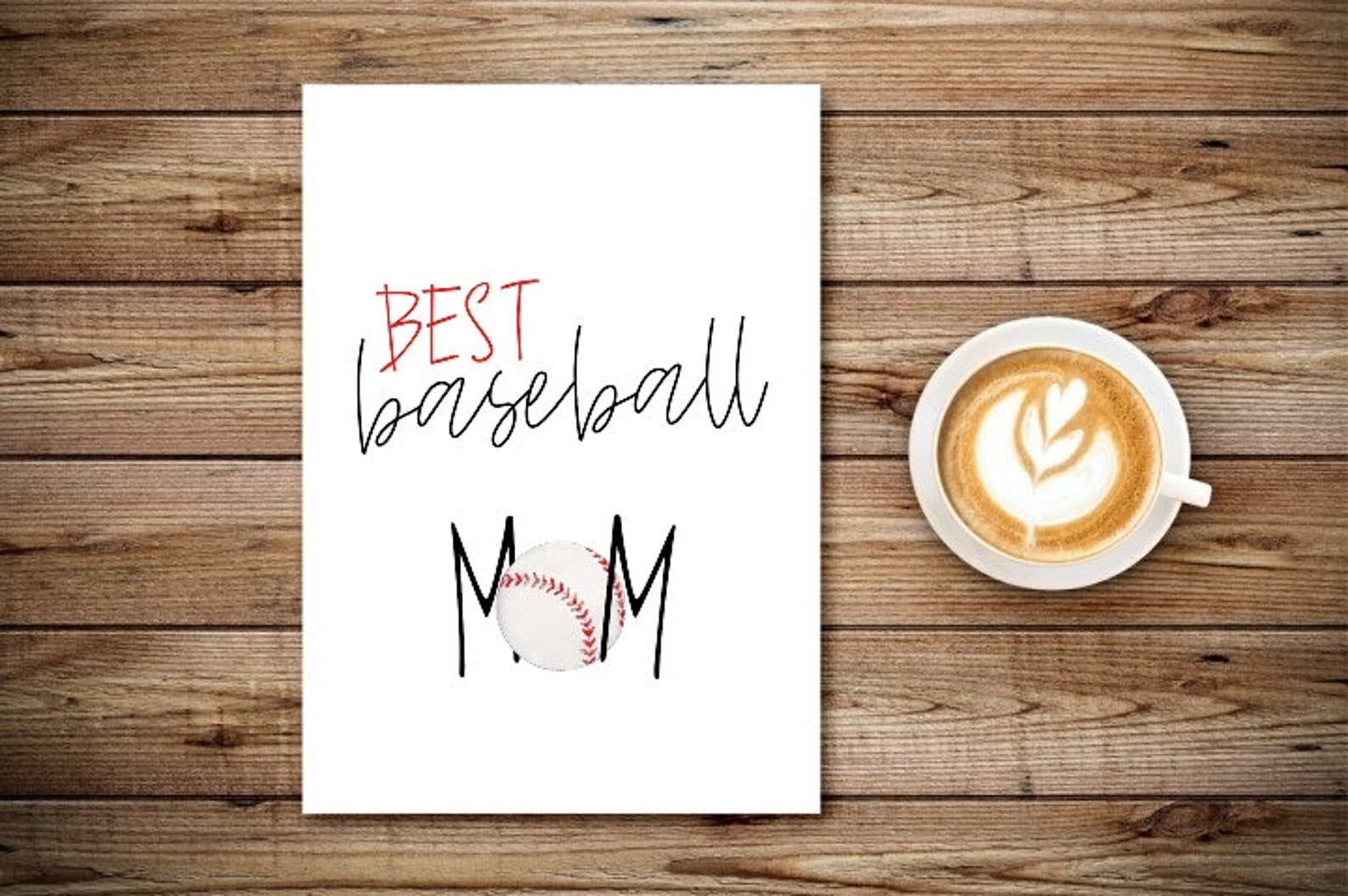 Best baseball MOM Mother’s day gift wall art | Etsy