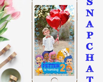 Bubble Guppies Snapchat GeoFilter, Custom Snapchat Filter, Bubble Guppies Party Geofilter, Bubble Guppies Snapchat Filter, Bubble Snapchat