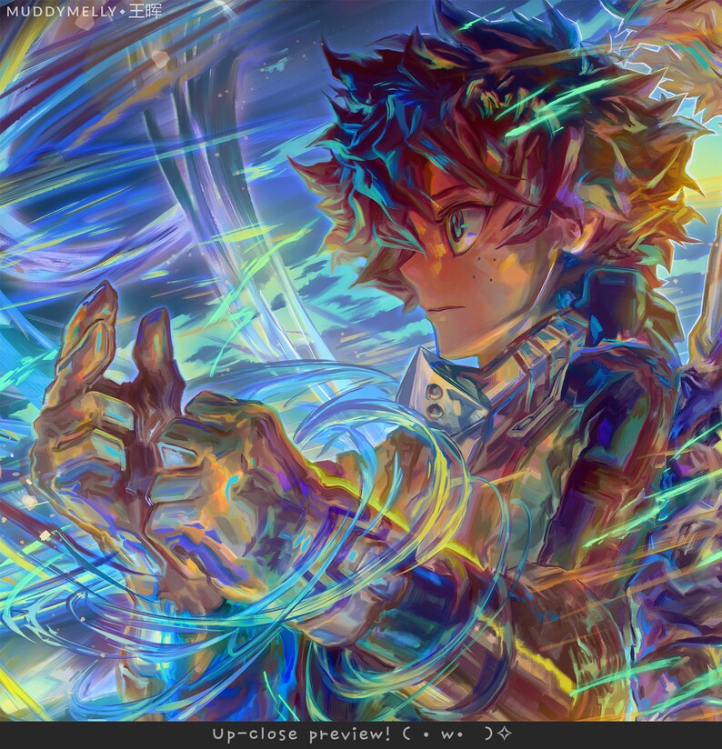 Deku And All Might 18x12 Poster My Hero Academia Etsy