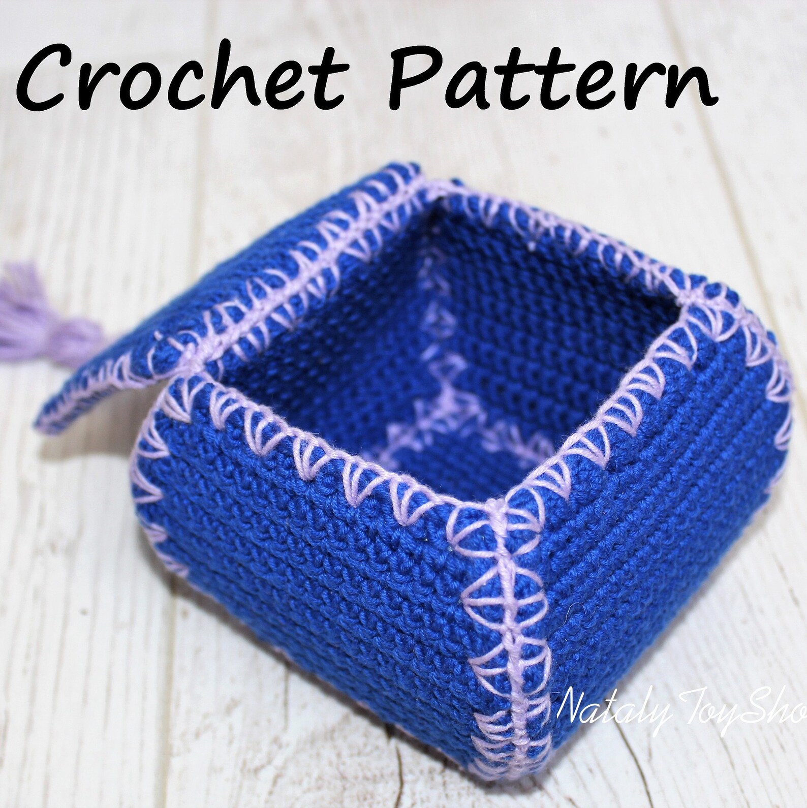 Box Crochet Pattern Jewelry Box Crochet Pattern Storage Basket Etsy