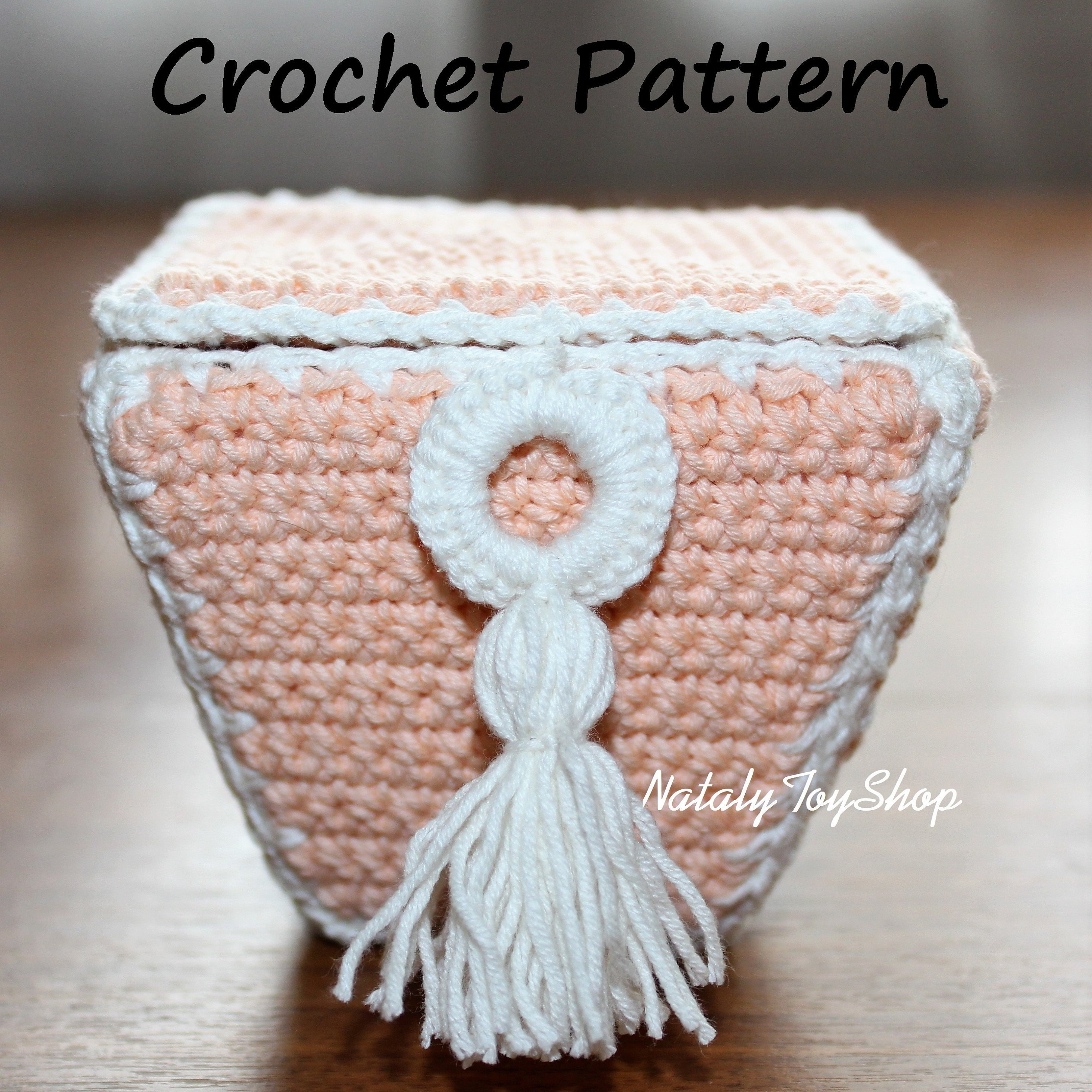 Jewelry Box Pattern Crochet Storage Casket For Gifts And Etsy