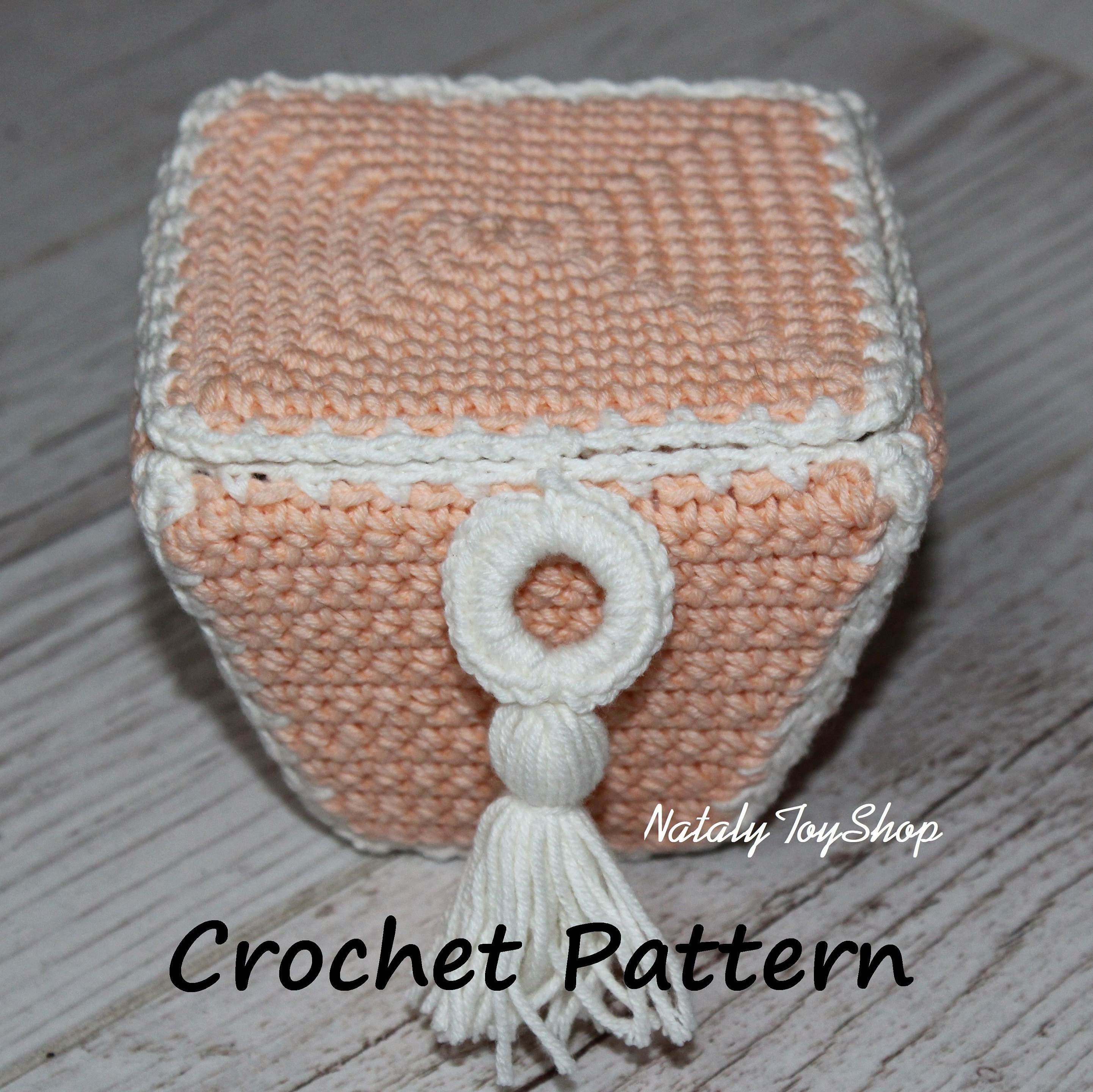 Jewelry Box Pattern Crochet Storage Casket For Gifts And  Etsy