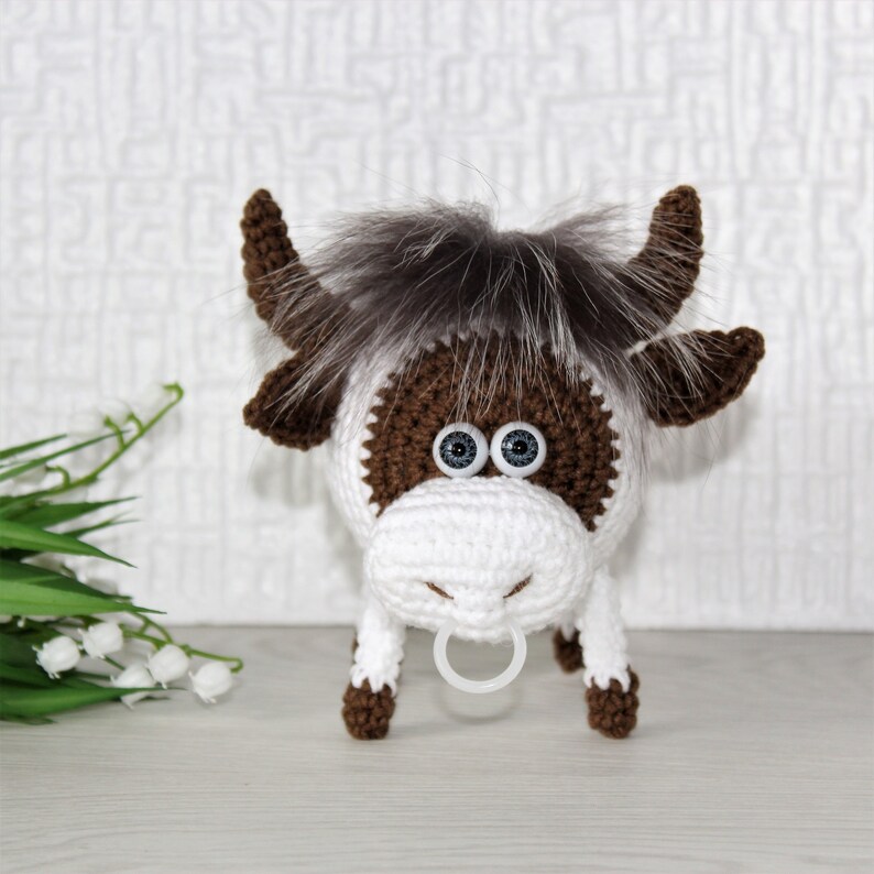 Crocheted buffalo toy / animal ox / handmade amigurumi crochet Etsy