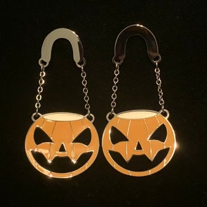 The Bucket Dangle Earrings (Orange)