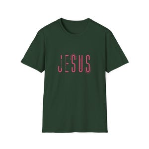 Christian Jesus T-Shirt, Religious Tee, Faith Shirt, Christian Apparel, Religious Gift, Unisex Softstyle Top