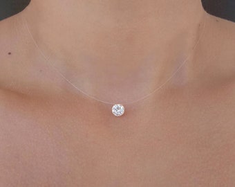 Necklace - P. ROSE Gold - Solitaire 6mm - hypoallergenic, nickel free, lead free - Length of your choice