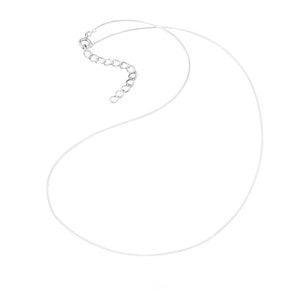 Invisible necklace without pendant 925 Silver or Gold Plated image 1