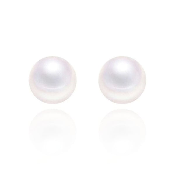 Boucles d'oreilles - Blanc Nacré 6mm - Argent 925 (Anti-Allergique) - Clous d'oreilles