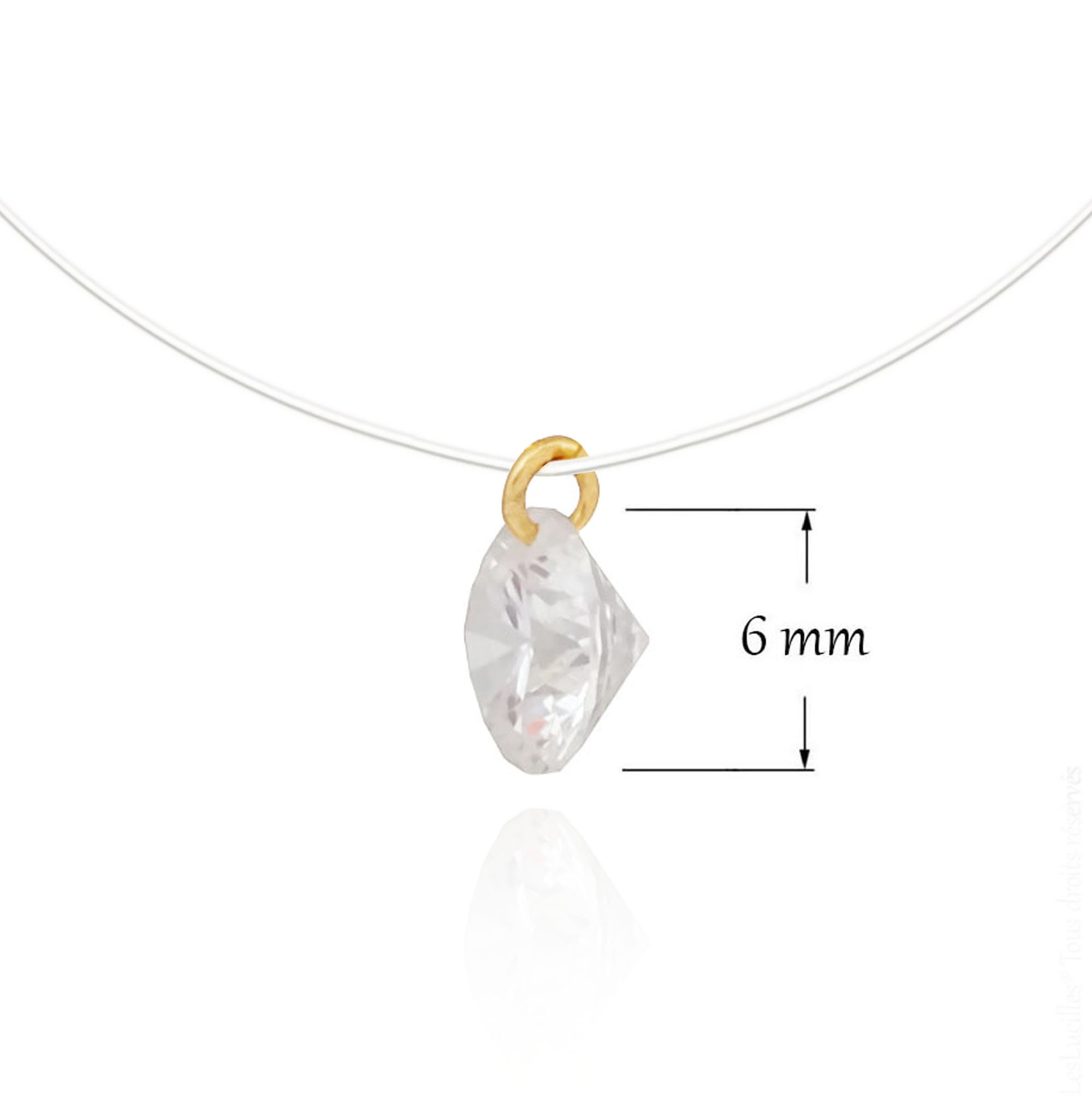 Transparent Zircon Invisible Necklace – Lubdub